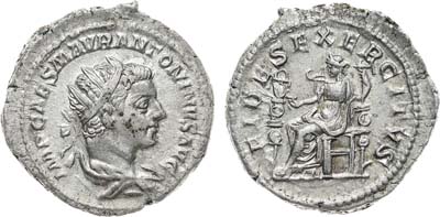 Лот №54,  Римская империя. Император Элагабал. Антониниан 219 года.