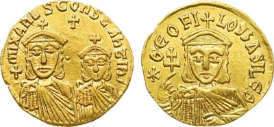 Лот №61,  Византийская империя. Император Феофил. Солид 830/31-840 гг.