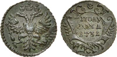 Лот №636, Полушка 1731 года.