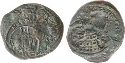 Лот №66,  Византийская империя. Император Константин X. Фоллис 1059-1067 гг.