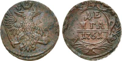 Лот №673, Денга 1751 года.