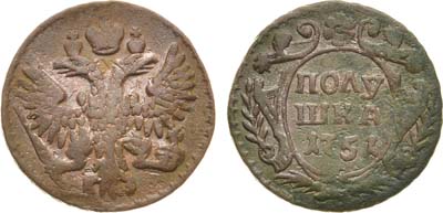 Лот №674, Полушка 1751 года.