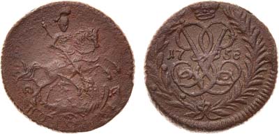 Лот №711, Полушка 1758 года.