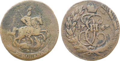 Лот №752, 2 копейки 1763 года. ММ.