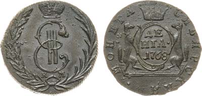 Лот №788, Денга 1768 года. КМ. Сибирская.