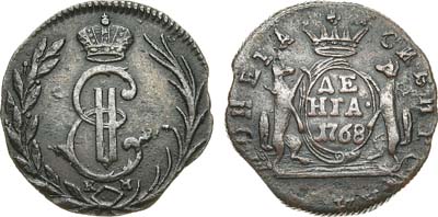 Лот №789, Денга 1768 года. КМ. Сибирская.