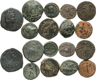 Лот №82,  Сборный лот из 9 античных монет.