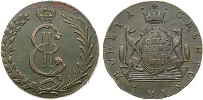Лот №864, 10 копеек 1778 года. КМ. Сибирские.