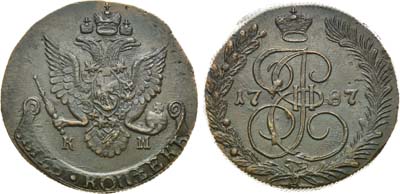 Лот №930, 5 копеек 1787 года. КМ.
