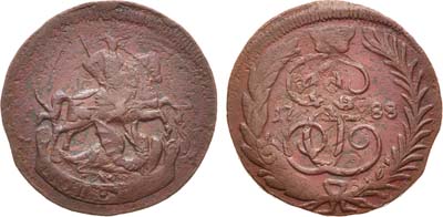 Лот №943, 1 копейка 1788 года. ММ. Перечекан.