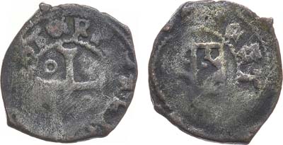 Лот №97,  Орден рыцарей Госпитальеров. Денар 1319-1360 гг.