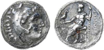Лот №11,  Древняя Греция. Македонское царство. Царь Филипп III Арридей. Драхма 323-317 гг. до н.э.