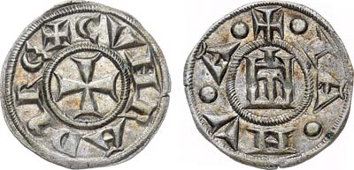 Лот №121,  Италия. Генуэзская республика. Денаро 1139-1339 гг.