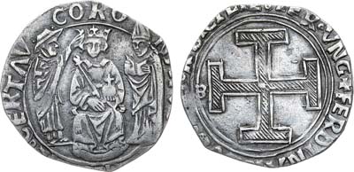 Лот №123,  Италия. Королевство Неаполь. Король Фердинанд I Арагонский. Коронато 1462 года.