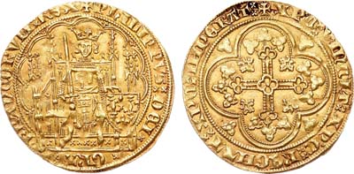 Лот №145,  Королевство Франция. Король Филипп VI Валуа. Экю 1328-1350 гг.