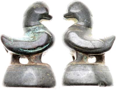 Лот №172,  Бирманское королевство. XIX-XX вв. Опиумные деньги-гирьки. 5 тикалей. Птица Утка.