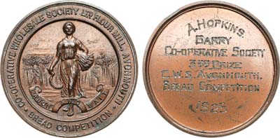 Лот №181,  Великобритания. Медаль 1925 года. Конкурс пекарей.