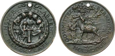 Лот №184,  Великобритания. Медаль 1900-1940 годов. Комитет по образованию Беркшира.