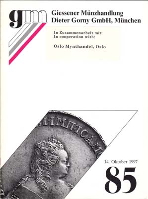 Лот №1866,  Giessener Münzhandlung Dieter Gorny. Каталог аукциона 85. Коллекция Хайберга.