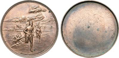 Лот №189,  Великобритания. Медаль 1930-1960 годов. Соревнования по бегу с препятствиями (стипльчез).