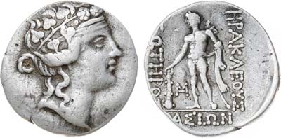 Лот №18,  Древняя Греция. Фракия. Остров Тасос. Тетрадрахма 140-110 до н.э.