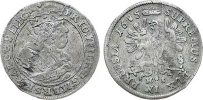 Лот №197,  Германия. Княжество Бранденбург-Пруссия. Курфюрст Фридрих Вильгельм I. 18 грошей 1685 года (HS).