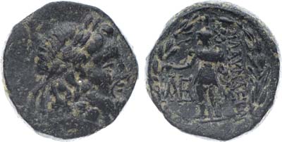 Лот №19,  Древняя Греция. Блаундос (Лидия). AE 17 II-I вв. до н.э.