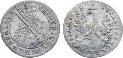 Лот №200,  Германия. Княжество Бранденбург-Пруссия. Герцог Фридрих III. 18 грошей 1698 года.