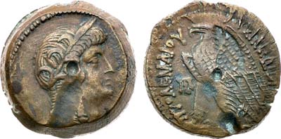 Лот №21,  Египет. Царь Птолемей VI Филометор. Драхма 163-145 гг. до н.э.