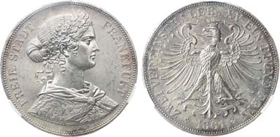 Лот №222,  Германия. Свободный Ганзейский город Франкфурт. 2 