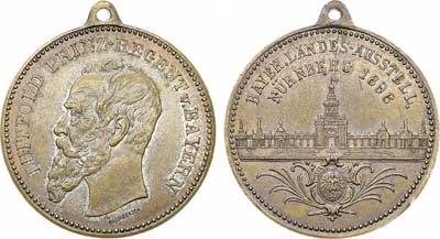 Лот №235,  Германия. Медаль 1896 года. Вторая Баварская государственная промышленная, торговая и художественная выставка.