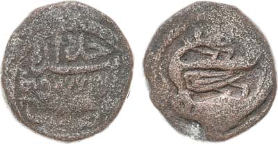 Лот №292,  Грузия. Картли-Кахетинское царство. Царь Теймураз II и Ираклий II. 1/2 бисти (2 пули) 1753 года.