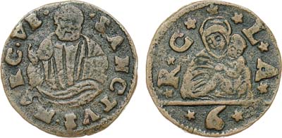 Лот №300,  Италия. г. Венеция. Дож Антонио Приули. 6 багаттини 1618-1623 гг.