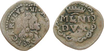 Лот №303,  Италия. Милан. Король Карл III Испанский. Кваттрино 1725-1736 гг.