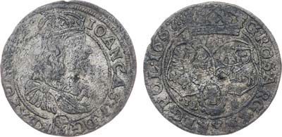 Лот №344,  Речь Посполитая. Король польский и великий князь литовский Ян II Казимир. 6 грошей (шестак) 1667 года.