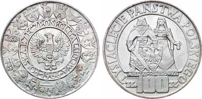 Лот №348,  Польша. 100 злотых 1966.