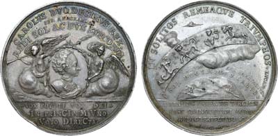 Лот №409,  Швеция. Королевство. Король Карл XII. Медаль 1714 года. В память возвращения Карла XII из Турции и его прибытия в Штральзунд.