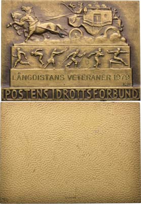 Лот №417,  Швеция. Плакета 1979 года. Спортивный клуб почтового ведомства.