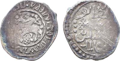 Лот №441,  Серпуховское княжество. Князь Владимир Андреевич Храбрый. Денга 1393-1400 гг.