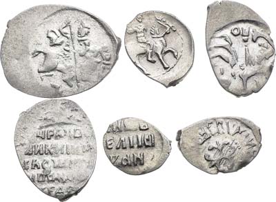 Лот №451,  Сборный лот из 3 допетровских русских монет XV-XVII вв.