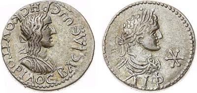 Лот №5,  Боспорское царство. Царь Рескупорид II. Статер 217-218 гг.