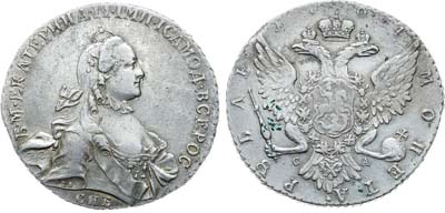Лот №624, 1 рубль 1764 года. СПБ-ТI-СА.