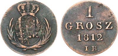 Лот №883, 1 грош 1812 года. IB.
