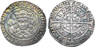 Лот №133,  Англия. Королевство. Король Генрих VI. Гроут 1430-1431 гг.