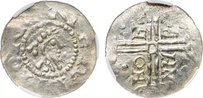 Лот №138,  Германия. Город Эмден. Граф Герман IV. Денарий 1047-1050 гг. В слабе CPRC MS 61.