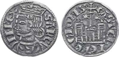 Лот №147,  Испания. Королевство Кастилия и Леон. Король Санчо IV. Динеро 1284-1295 гг.