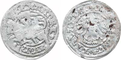 Лот №174,  Королевство Польское. Король польский и великий князь литовский Александр Ягеллончик. Полугрош (1/2 гроша) 1501-1506 гг.