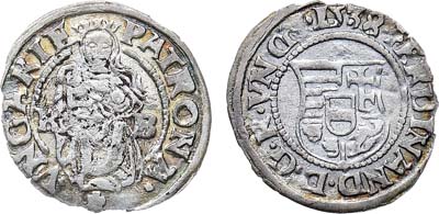 Лот №177,  Священная Римская империя. Венгрия. Император Фердинанд I. Денар 1538 года.