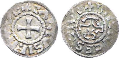 Лот №183,  Франция. Западно-Франкское королевство. Король Карл II Лысый. Денье 843-877 гг.