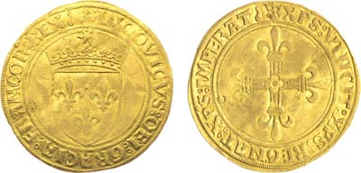 Лот №185,  Франция. Королевство. Король Людовик XII. Экю 1498-1515 гг.